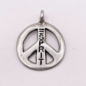 Esprit Sterling Silver Peace Emblem Pendant